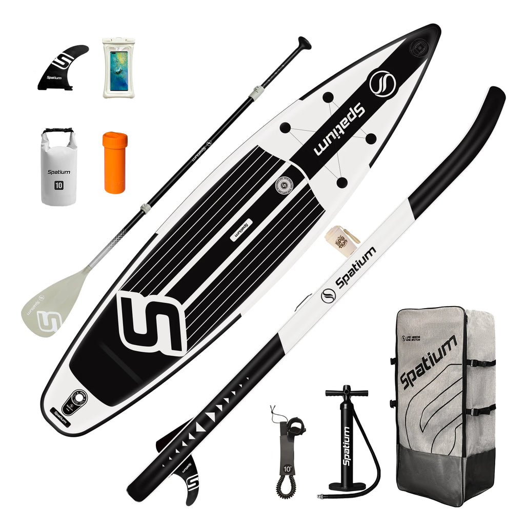 Spatium Inflatable Paddle Board Touring Portable Water Sports Air Inflatable Anti-Skid Surfing Board Equipped With Backpack