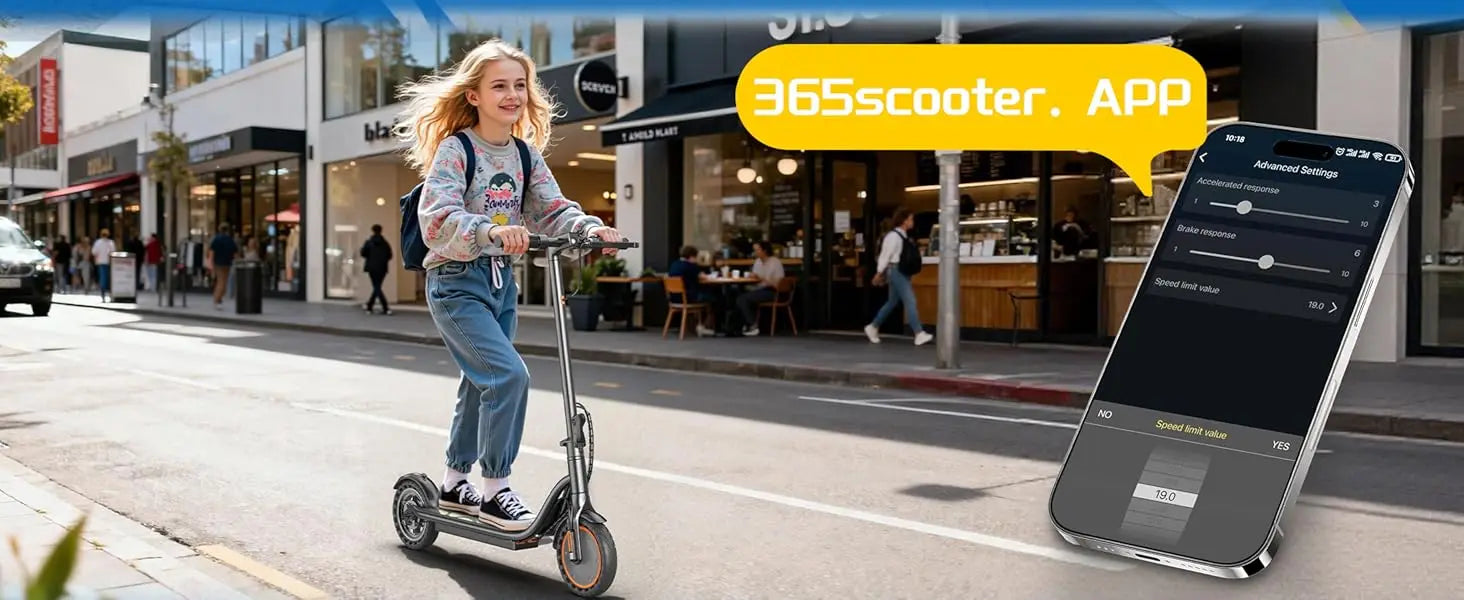 Sigravy Electric Scooter for Kids,Teens,Teenager, Students, Foldable Commuter E Scooter for Teens, 350W Motor, 19 MPH, Up to 26 Miles Range, 8.5" Solid Tires, Cruise Control, 19MPH Max Speed, LED Display,APP Control