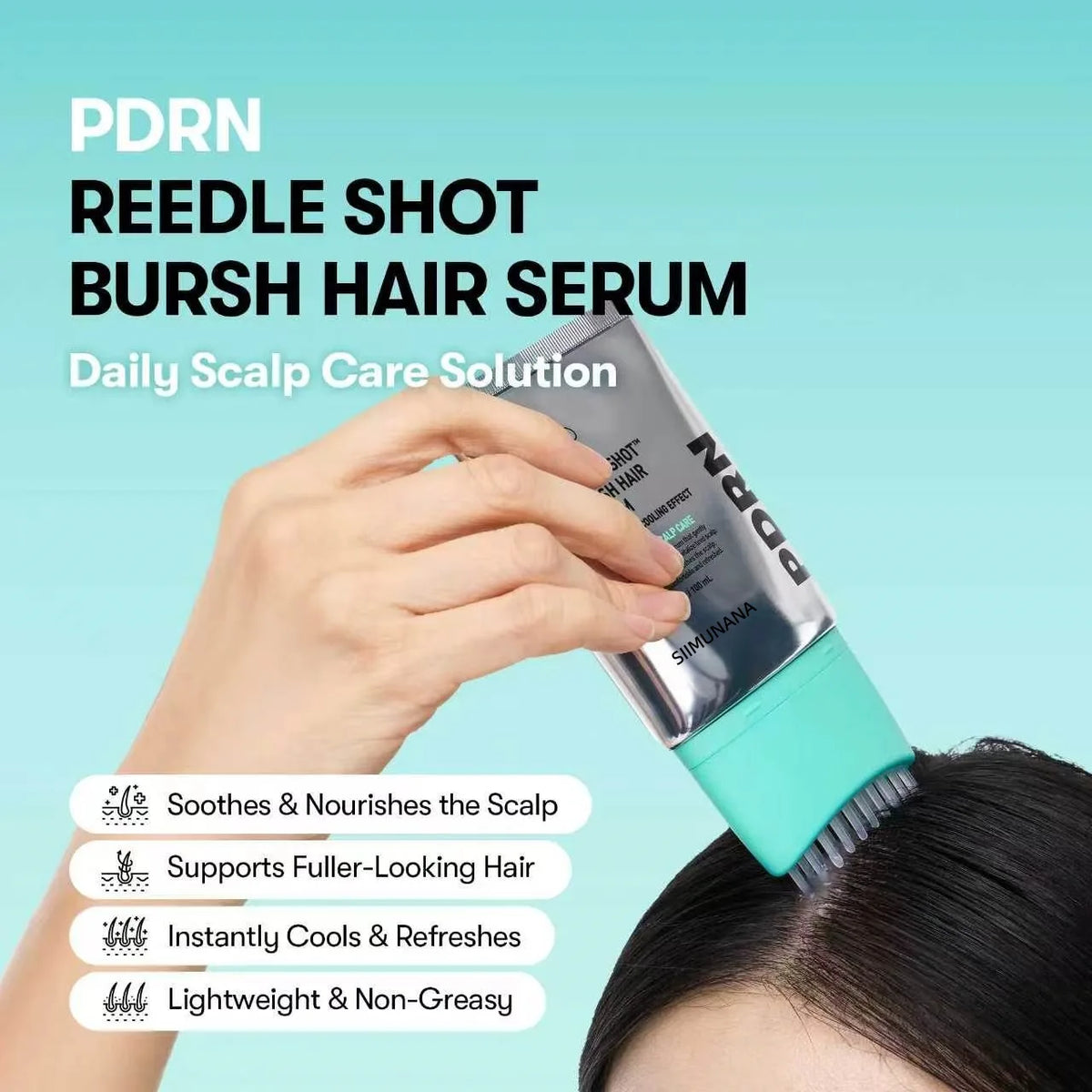 Korea-PDRN/ Hair & Scalp Serum Hydrating Nourishing Leave-In Care Essence for Damaged Hair