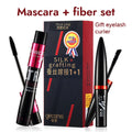 Fiber Mascara Set With Double Tubes Waterproof And Long-lasting Creates Long Naturally Curled Eyelashes Without Smudging