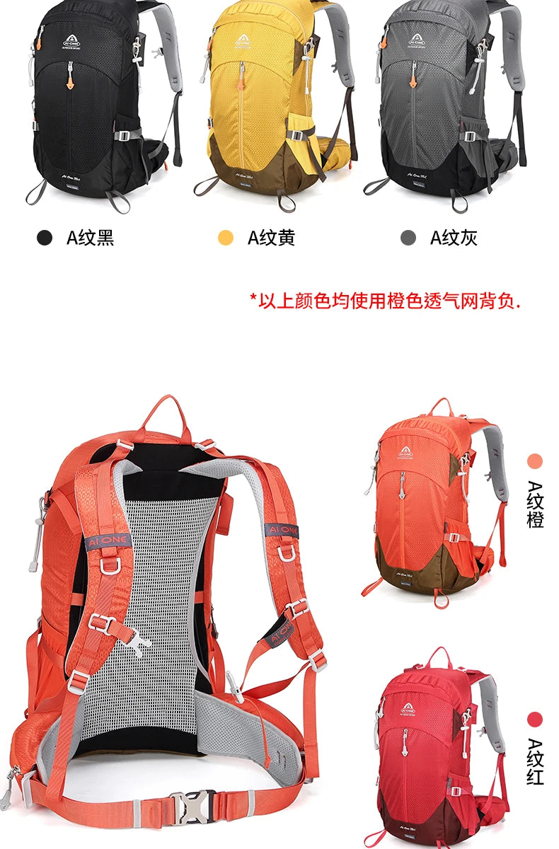 35L Outdoor Backpack Large Capacity Hiking Backpack Lightweight Mountaineering Climbing Bag for Travel Daypack for Trekking
