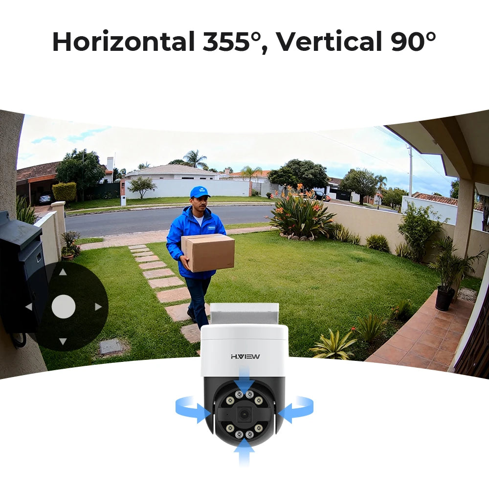 H.View Cctv Security Poe Ip Camera Ptz  5Mp 8mp 4K Dome Outdoor Audio Video Surveillance For Nvr System  Xmeye