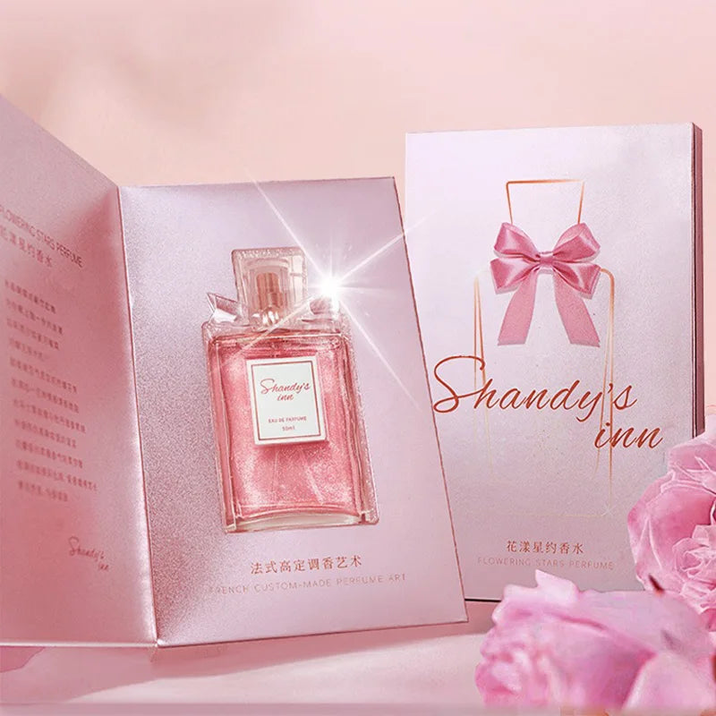Rose Women Perfume Long Lasting Fresh Eau De Parfum 50ml Elegant Floral Daily Wear Original Brand Fragrance Spray For Her