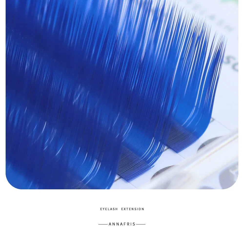 Colored Lashes Eyelash Extensions C/D/L/LU(M) Curl Mix 8-15mm Natural Soft Individual Green/Blue/Brown/Purple/Pink Eyelashes