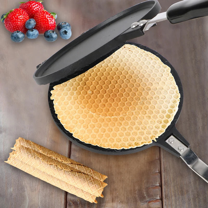 Nonstick Egg Roll Waffle Maker, Cake Mold, Home Bakeware, DIY Mini Ice Cream Cone Tool, Baking Pastry Utensils, Kitchen Supplies