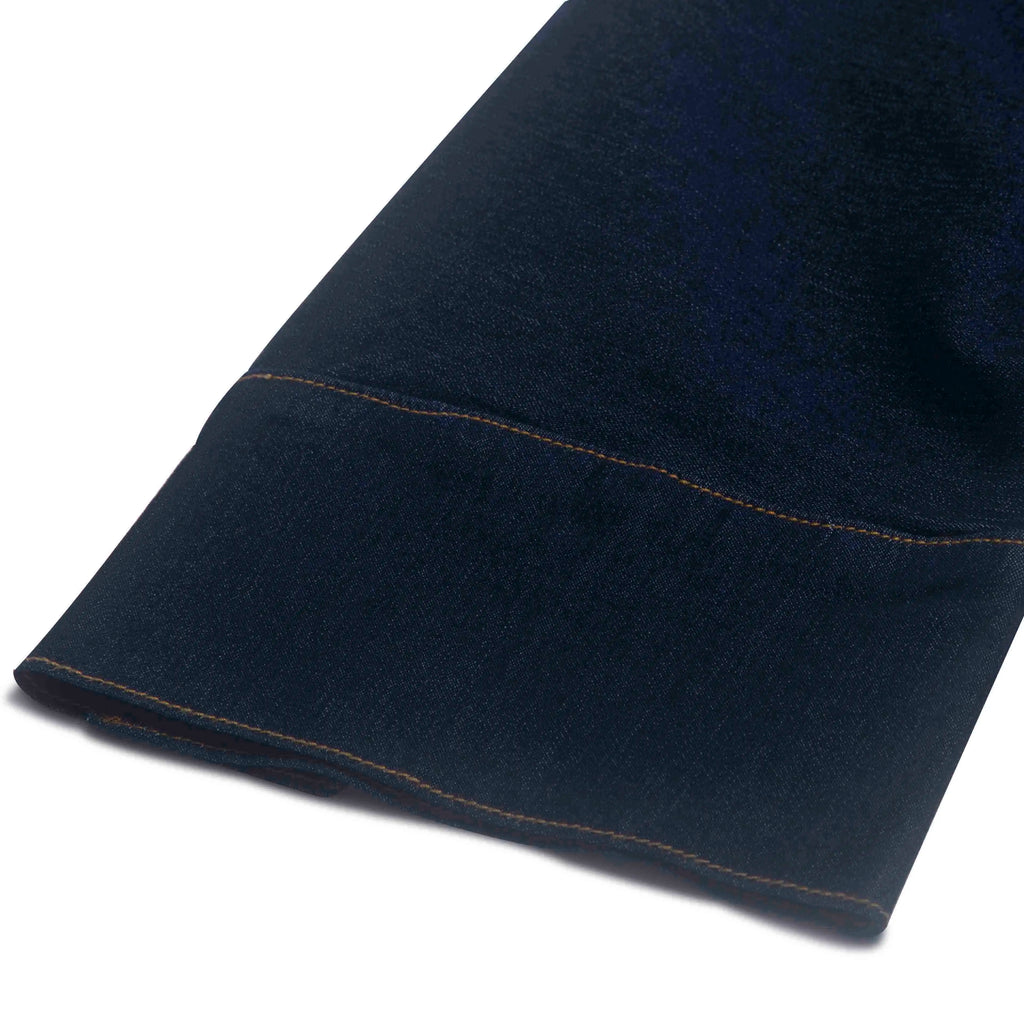 Women's Denim Long Dress 2025 Autumn New Texture navy blue Women's Business Long Dress