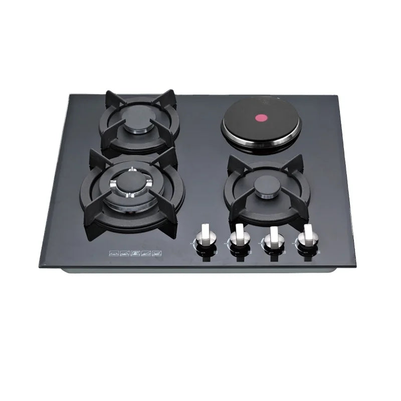 Wholesale Built-in 4 Burner Gas Electric Stove Tempered Glass Stove Burner Gas Ceramic Stove