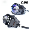 New 3 Inch Bi LED Projector Headlight with Halo 180W High Power Plug and Play Dual Beam H4 H7 Car LED Headlamp Retrofit Upgrade