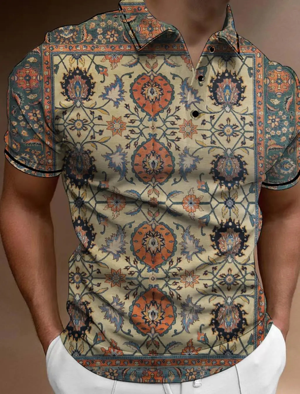 Fashion Men's Button Polo Shirts Casual Summer Short Sleeve Men Male Polo Tee Shirt Men Tops Street Mans Golf Clothing Clothes
