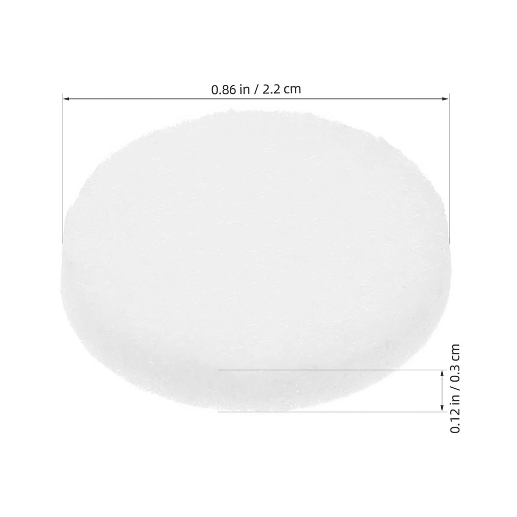 50 Pcs White Cotton Aroma Pendant Pads Essential Oil Necklace Refill Replacements Diffuser Interior Accessories Air Freshener