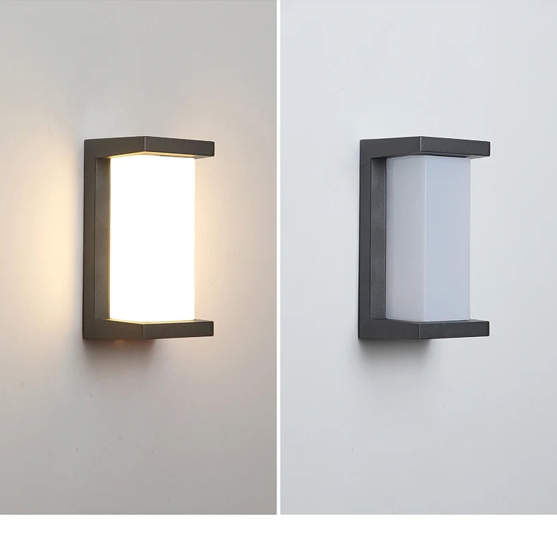 LED Outdoor Wall Light Modern Indoor Home Waterproof IP65 Courtyard Light Porch Light Balcony Wall Light Park Decorative Light