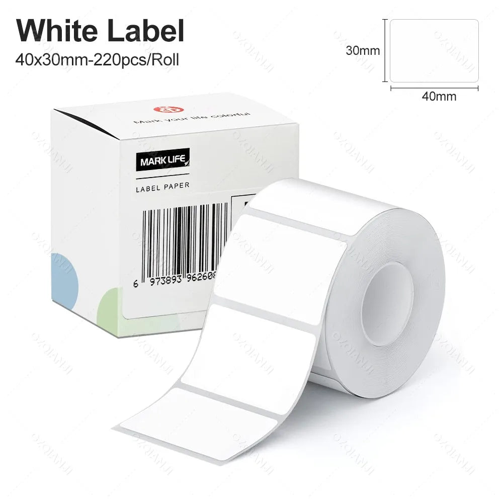 X2 Thermal RFID Label Sticker Adhesive Label Paper Tape 40*30mm 50*30mm for M110 M220 M200 P50 X2 E210 P2 N20 Label Printer