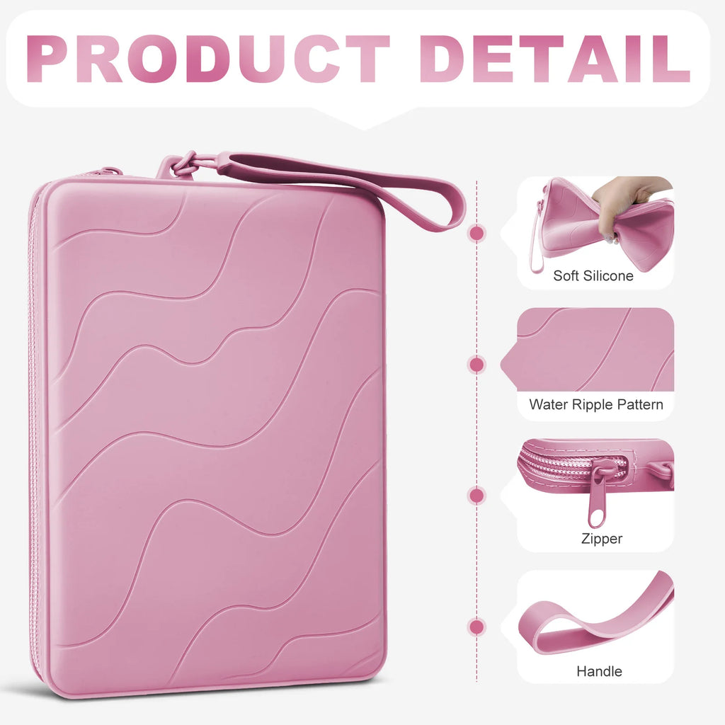6-7 Inch Silicone Clutch for 7" Kindle Paperwhite and Kindle Colorsoft Signature Edition,6 inch K-indle,Kobo,Nook E-Reader Bag