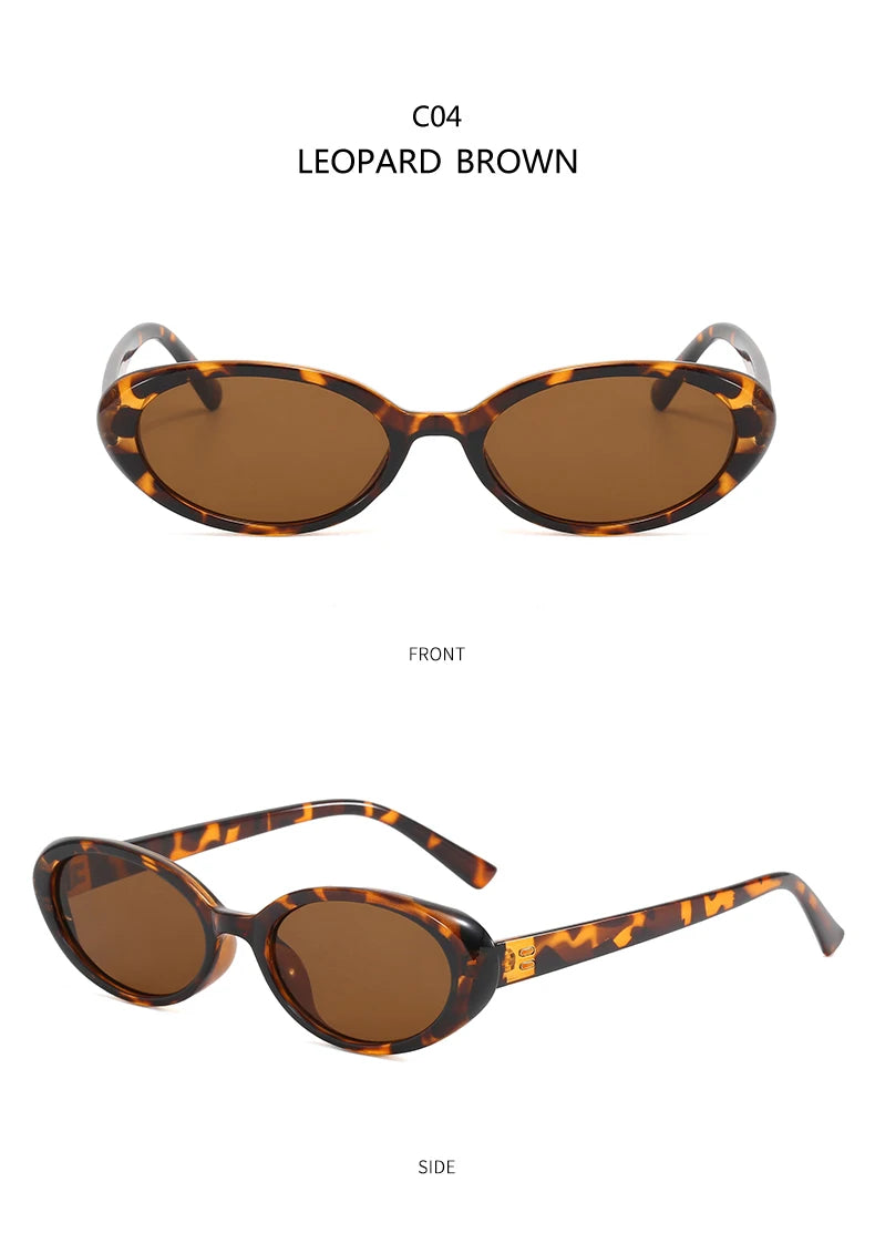4pcs/7pc Small Oval Sun Glasses Vintage Oval Sunglasses 2024 Men Small Oval Sun Glasses Retro Fashion Women Sun Glasses Oculus ﻿