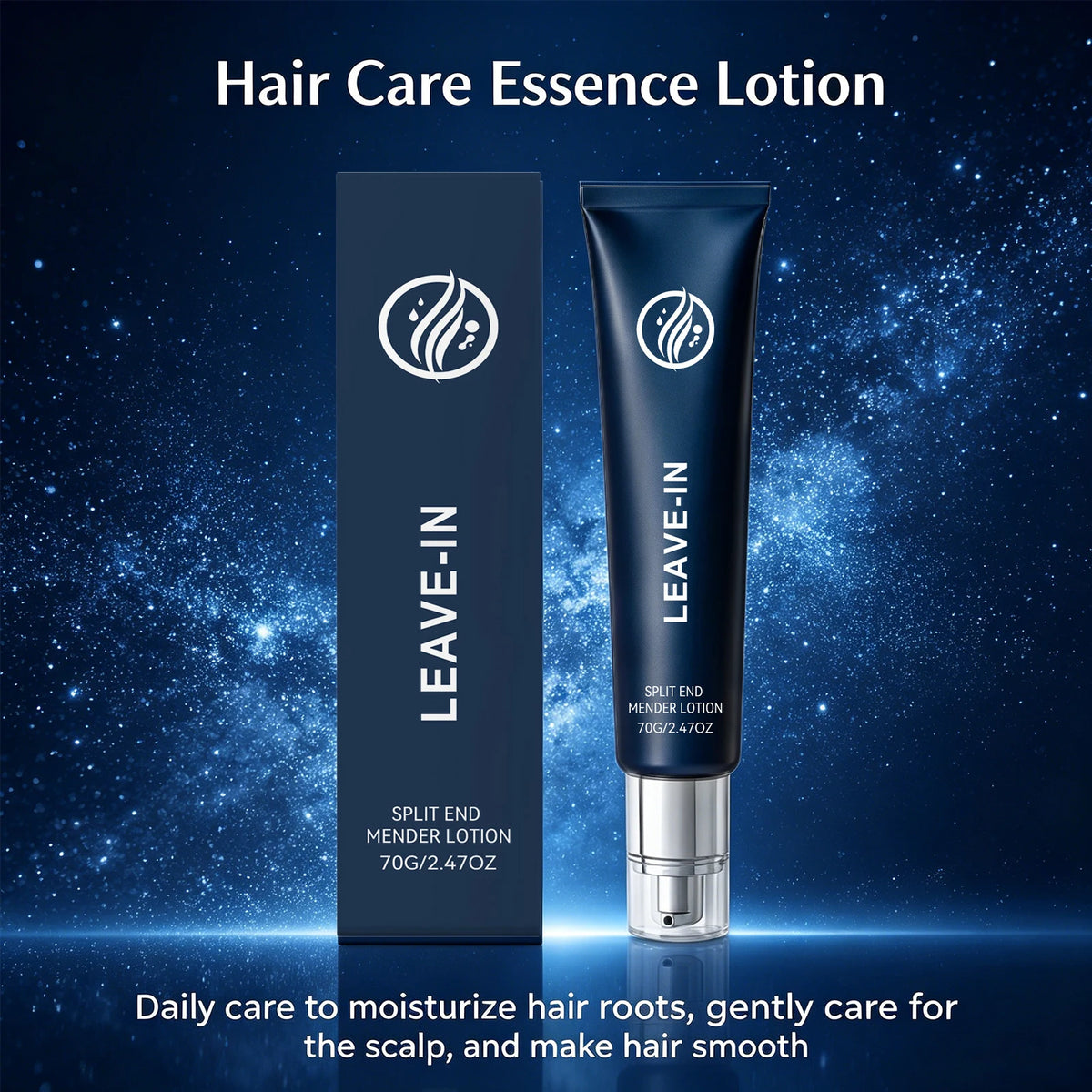 Hair Split End Repair Lotion Anti-Frizz Conditioner for Dry Damaged Hair Silky Smooth Moisturizing Hair Split End Mender Lotion