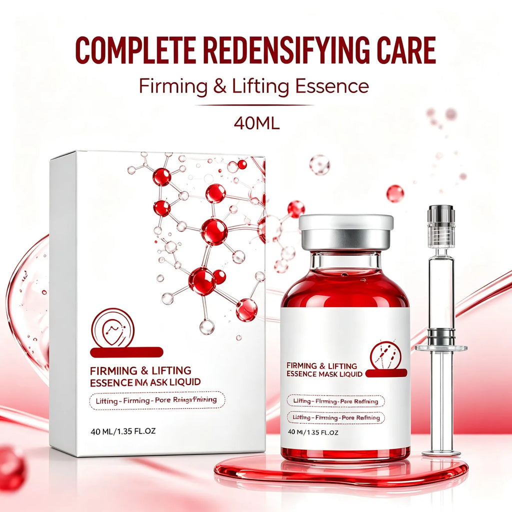 Firming Facial Essence 40ml Contour Serum Night Repair Makeup Prep for Smooth Skin Hydrating Non Sticky Daily Face Massage Care