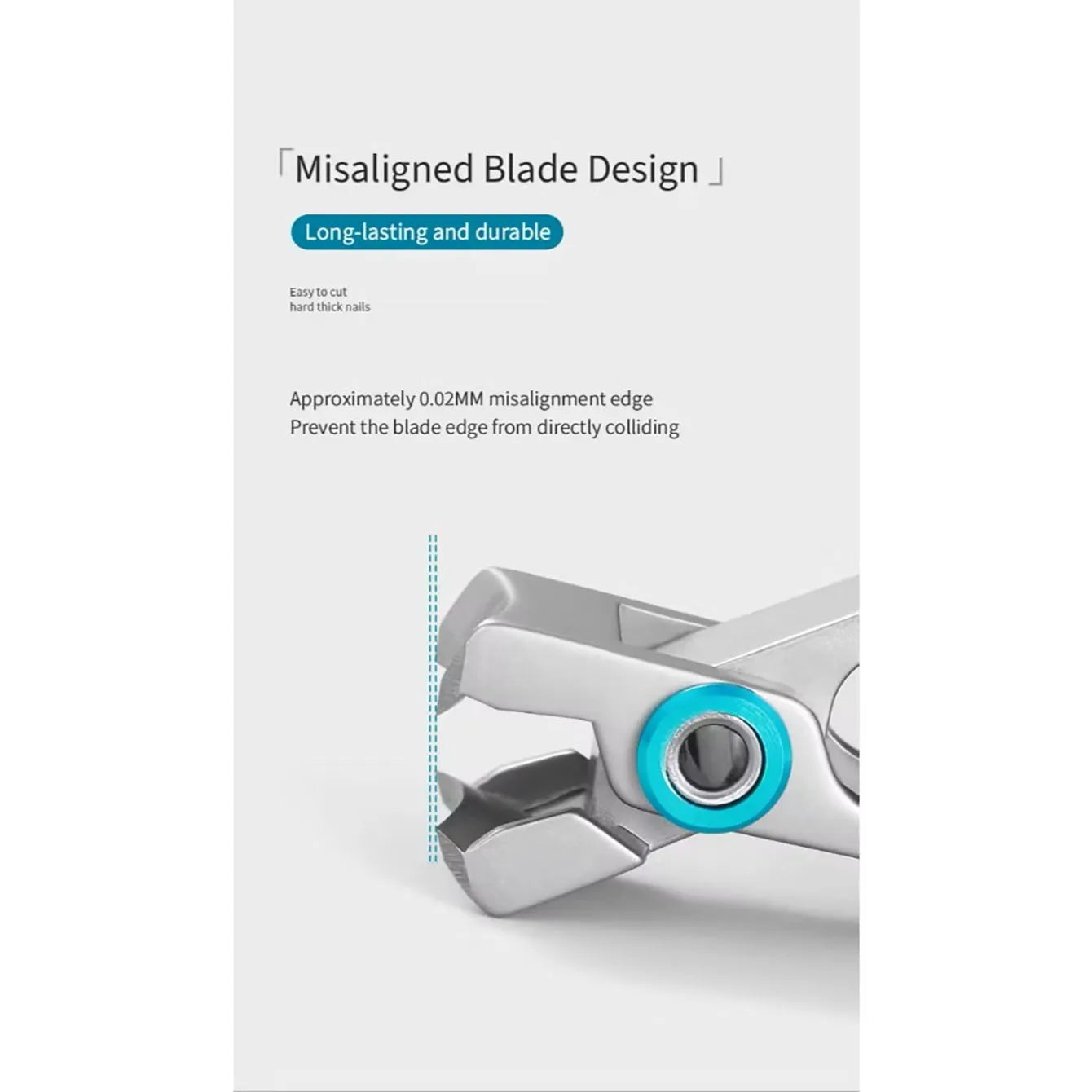 Nail clippers for thick nails easy to use stainless steel large opening anti-splash portable foldable specially designed