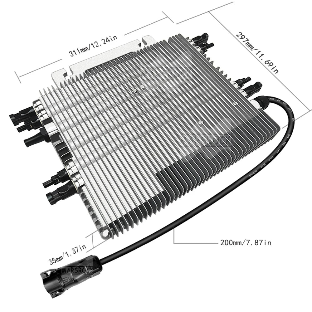 2000W Deye Solar Grid On Inverter DC20V-60V to AC 230V Microinverter With WiFi Function Grid Tie Converter for Max Four Panels