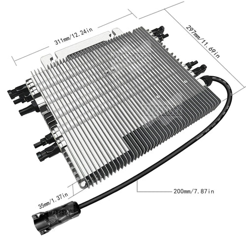 2000W Deye Solar Grid On Inverter DC20V-60V to AC 230V Microinverter With WiFi Function Grid Tie Converter for Max Four Panels