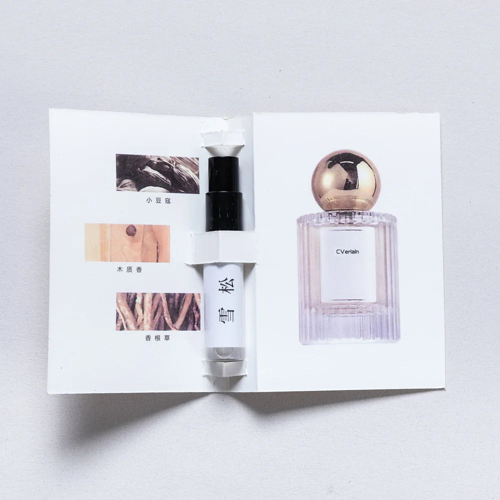 5 pack 3ML men's and women's perfume sample set eau de toilette long-lasting fragrance portable for travel easy to carry around