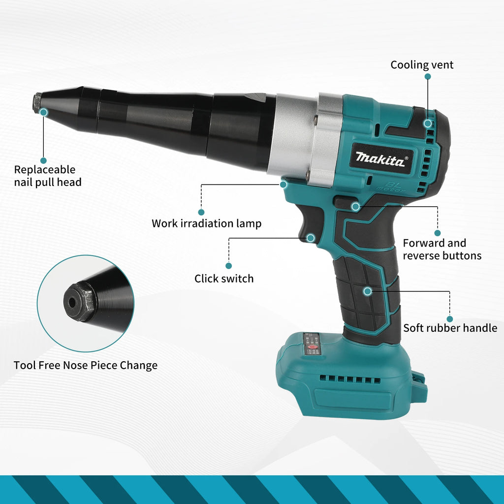Makita Riveting Gun with Overheat Protection and Durable Construction for Long-Lasting Performance tools