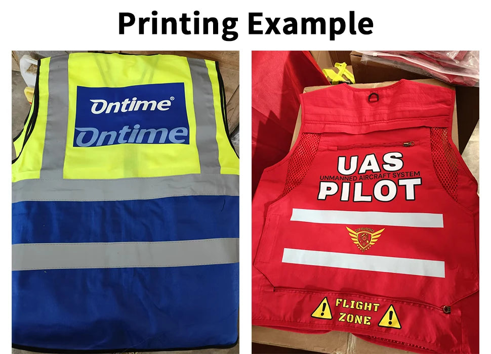 Custom Your Logo Safety Vest Construction Work Traffic Vest Railway Coal Miners Uniform Security ANSI Class 2 Safety Workwear