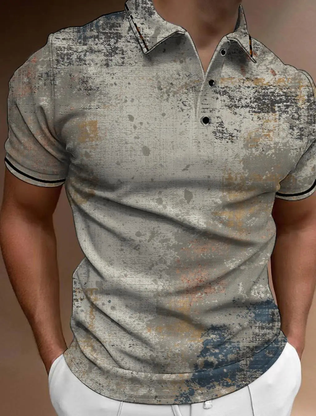 Fashion Men's Button Polo Shirts Casual Summer Short Sleeve Men Male Polo Tee Shirt Men Tops Street Mans Golf Clothing Clothes