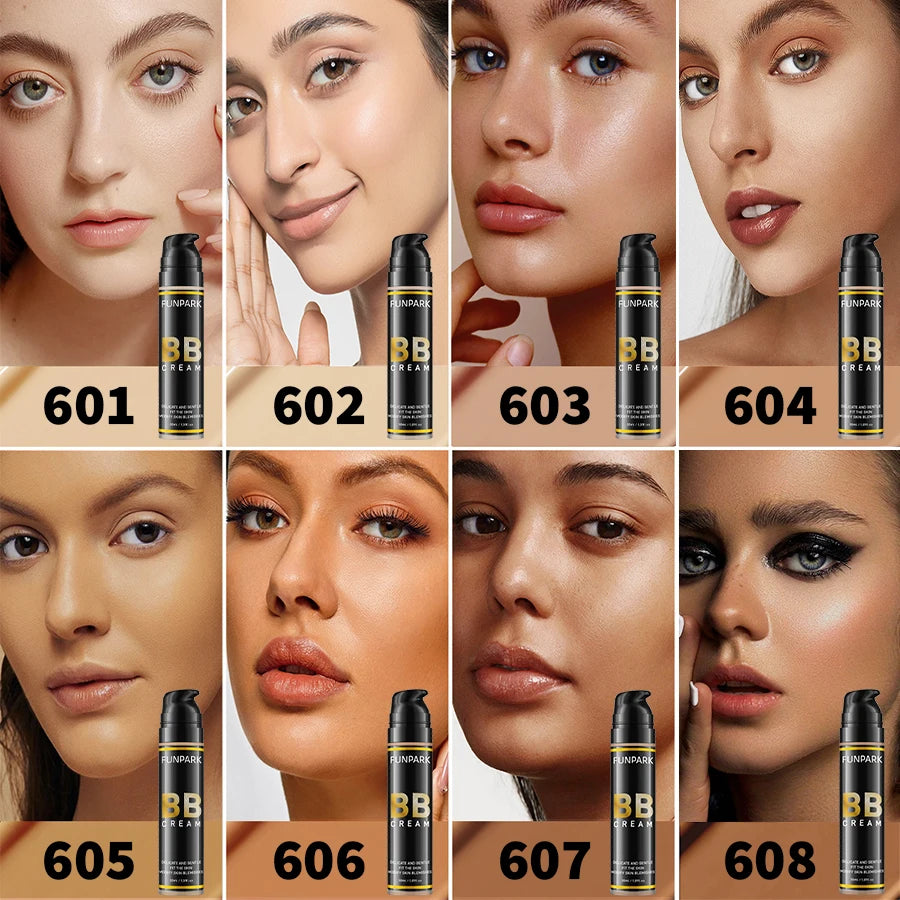8 Colors CC Cream Foundation Moisturizing Concearler Long Lasting Waterprooof Oil  Facial Base Makeup Natural Brightening Covera