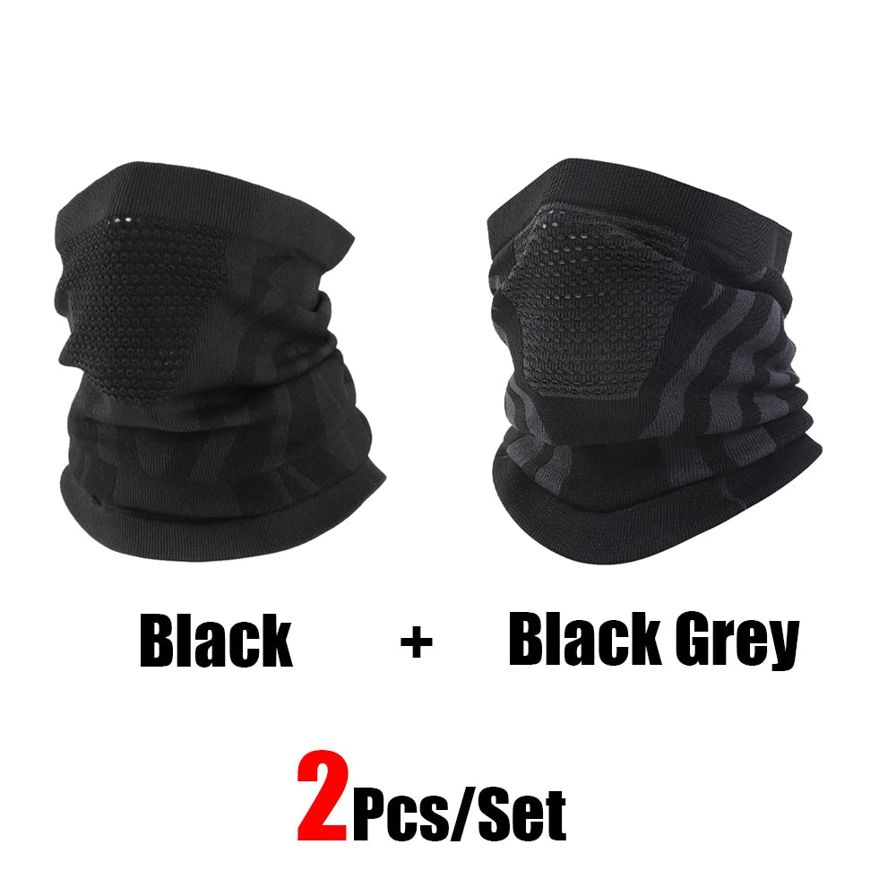 1pc/2pcs/3pcs Unisex Winter Breathable Warm Ski Mask Bike Motorcycle Half Face Mask Scarf Outdoor Hiking Fishing Cycling Mask