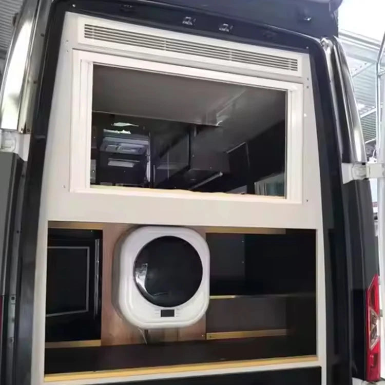 Smart RV Mini Washing Machine - Quick Wash & Dry, Ultra Quiet For Class A/B RVs Black RV Washing Machines