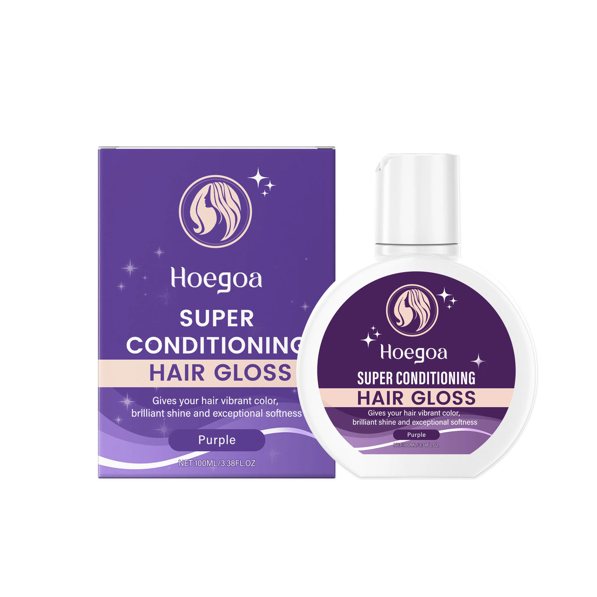 5Colors Super Gloss Hair Conditioner Gloss Rinse Out Semi-Permanent Hair Gloss that Enhances Color and Boosts Shine & Hydration