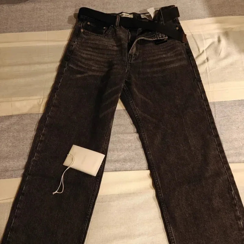 Our Legacy Washed Denim Jeans for Men Male Casual Loose Pants Mens Fashion Pants Men's Clothing Women's Clothes