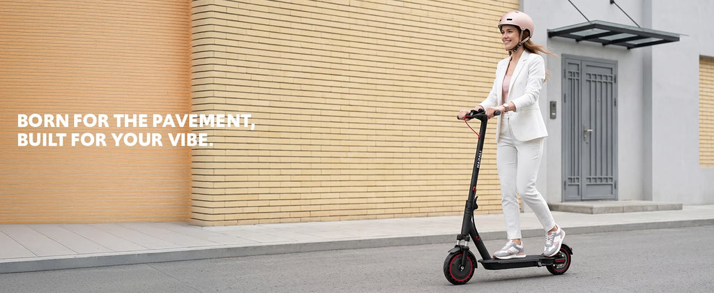 Electric Scooter Adults, Foldable E-Scooter with Front Suspension & Front/Rear Turn Signal Lights, 10" Large Honeycomb Solid Tires, 550W Motor, 36V 10.5AH Battery, Up to 20 Miles Range & 22 MPH