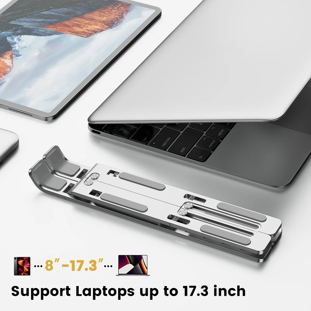 Universal Portable Laptop Stands Foldable Notebook Holder Adjustable Notebook Computer Bracket Lifting Cooling Holder Non-slip