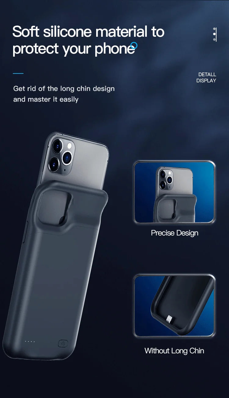 For iphone 14 Pro Max Battery Case For iphone 12 11 Pro Max Smart Power Bank Charger Cover for iPhone XS Max XR 7 8 Plus SE2 SE3
