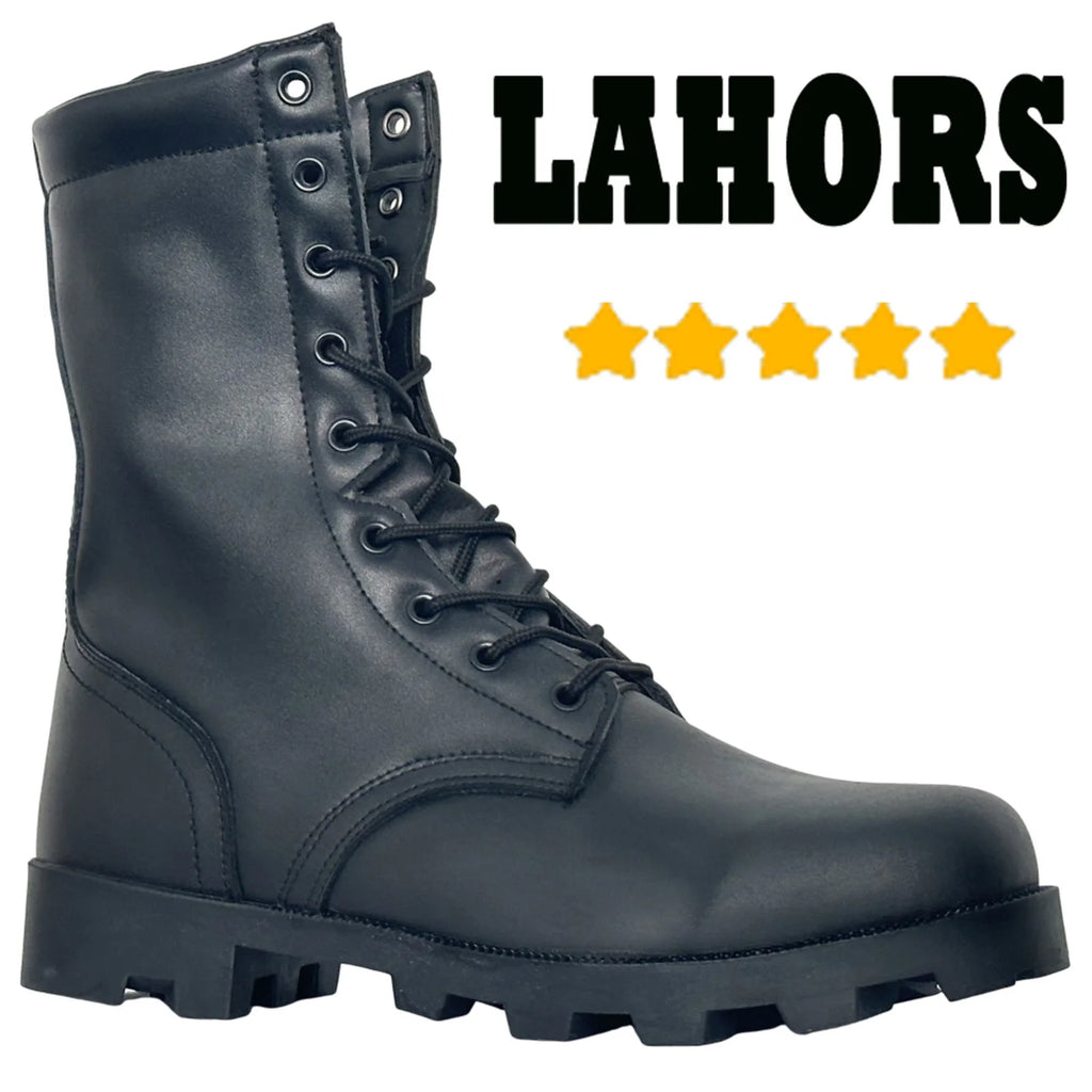 LAHORS® Original Leather Man Tactical Boots Sport Hiking Shoes Outdoor Ankle Desert Combat Boots Work Safety Shoes Botas Hombre