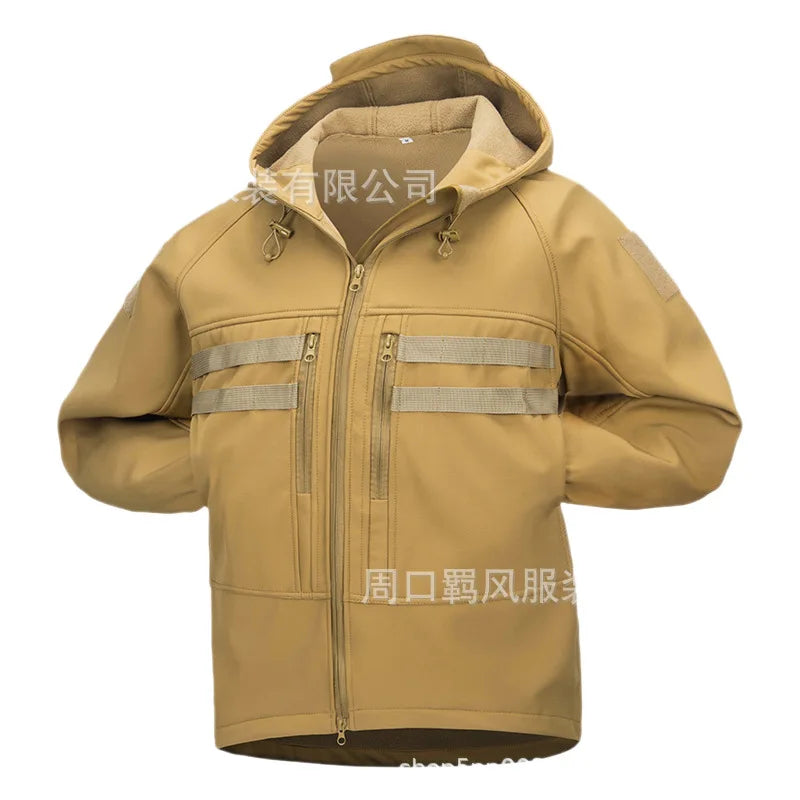 Jumper for Men, Jacket for Men, Soft-shell Jacket, Warm and Insulated, Waterproof, with A Strong Aggressive Style.