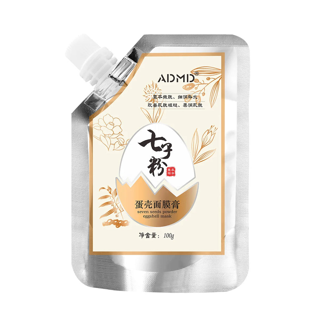 Qizi Powder Eggshell facial mask Whitening Moisturizing Brightening Lightening Stains Fine Lines,Tear off facial mask