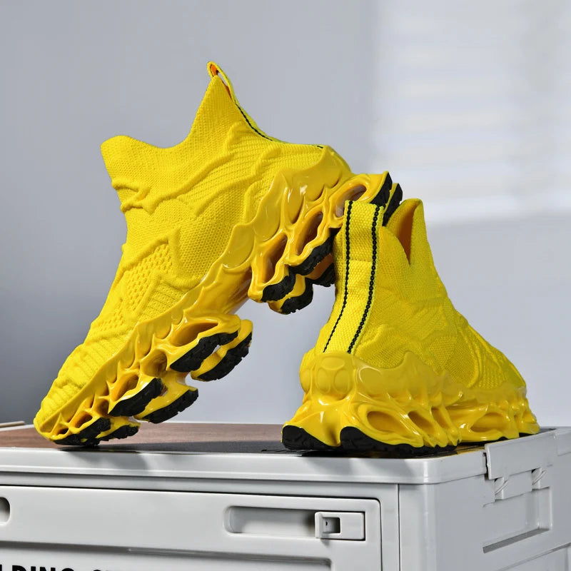 Men's Casual Sneakers Breathable Luxury Trainer Race Shoes Fashion Loafers Running Shoes for Male Comfortable Tenis