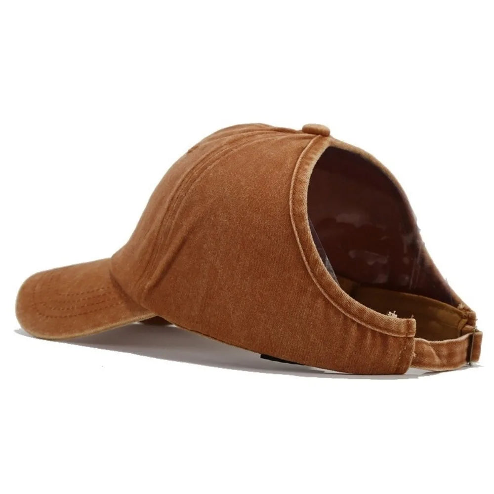 Visor Cap Solid Color Washed Baseball Cap Hip Hop Adjustable Empty Top Hat Snapback Cap Sunscreen Sun Protection Peaked Hat Men