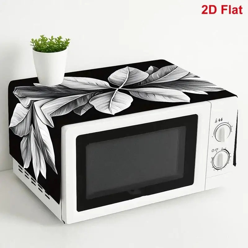 Microwave Oven Dust Cover 85x35cm Waterproof Oil Proof Stain Repellent Kitchen Countertop Appliance Protector