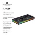 Thermalright TL-UC12/24/36 Performance Level Fan Pressure Fan ARGB Infinity Mirror Smart Speed Display 2400 RPM PWM Temperature