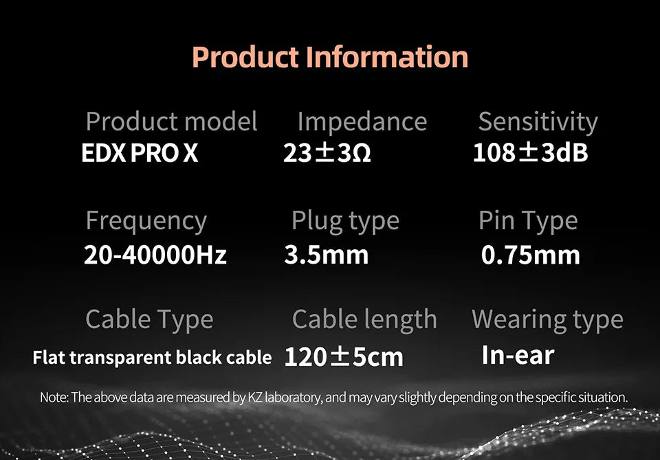 KZ EDX PRO X Wired Earphones HIFI Stereo Bass Music Earbuds In Ear Sport Headphones Noise Cancelling Gaming Headset