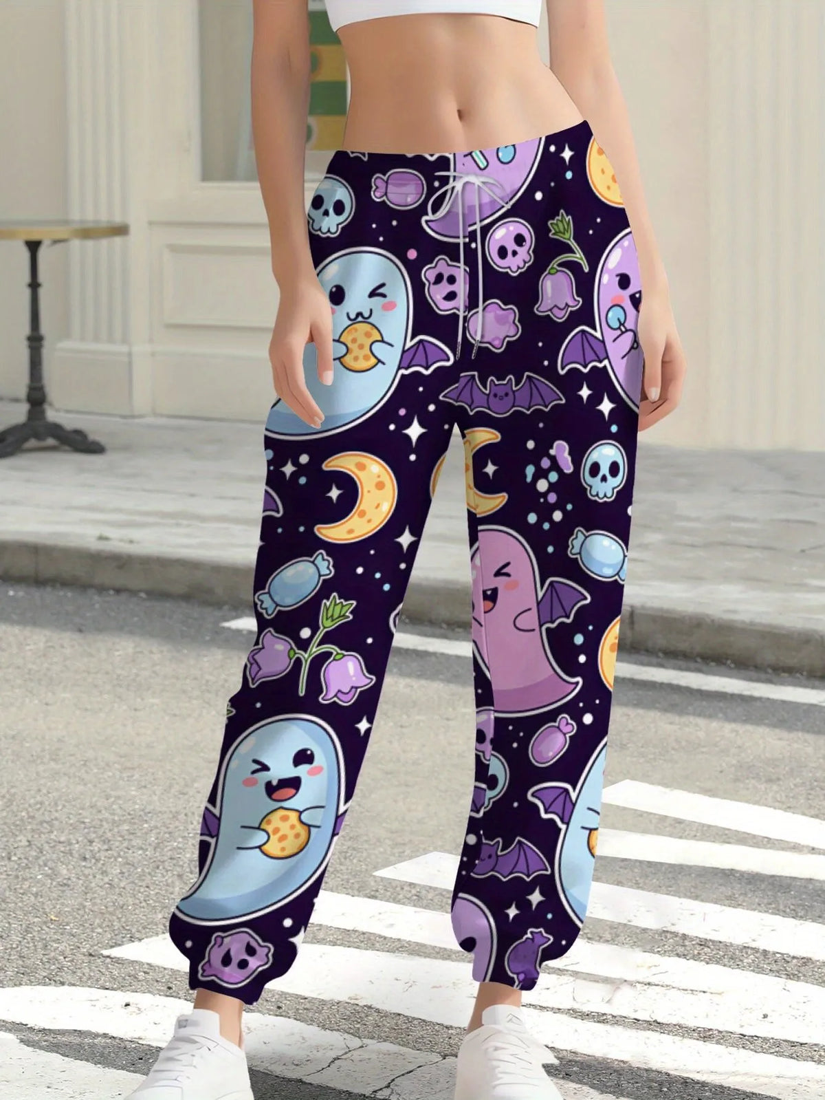 2026 autumn and winter new style street fashion casual comfortable easy-matching 3D funny pattern printed women's pants