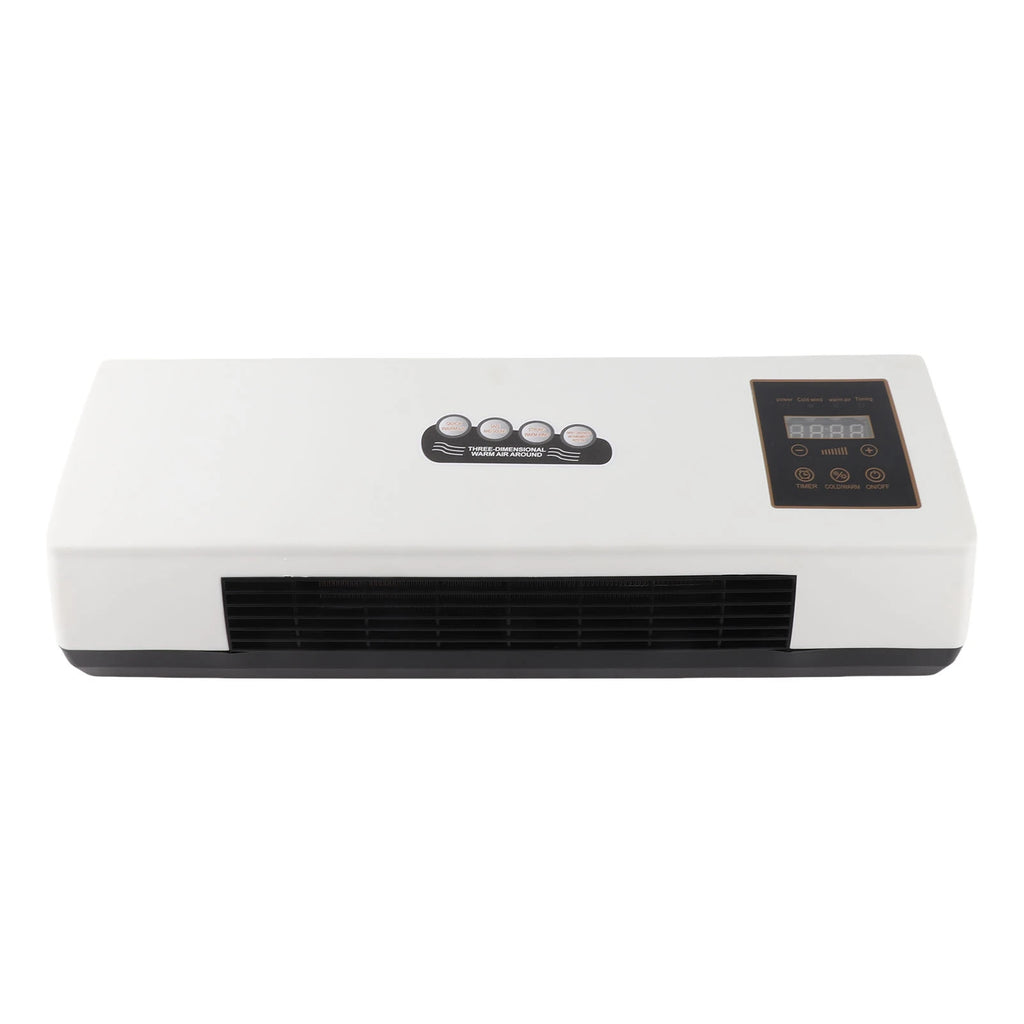 Wall Mounted Heater and Cooler 1800W Combo Wide Coverage Electric Heater Air Conditioner  Heating  Low Noise for Bathroom