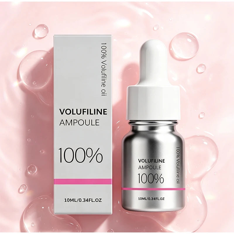 100% Pure Volufiline Plumping Ampoule Serum, Skin Care Essential for Facial Volume & Even Skin Tone, Fast-Absorbing Hydrating