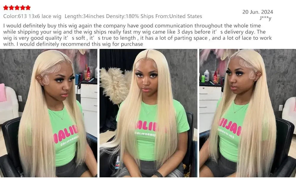 200 Density 613 Blonde Straight Human Hair Wigs Preplucked Prebleached 46 Inch 13x4 13x6 Blonde HD Transparent Lace Frontal Wigs