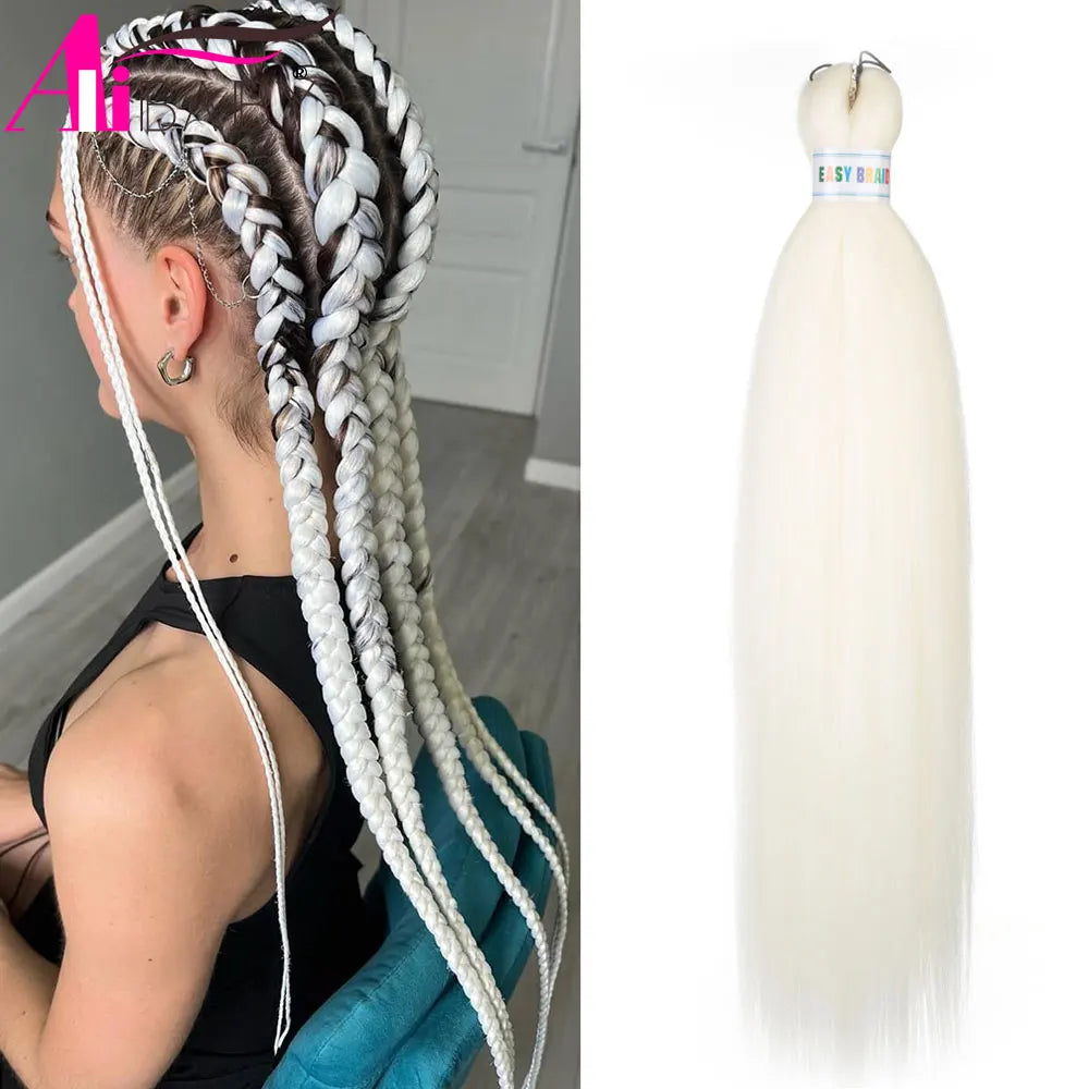 Ombre Kanekalon Braiding Hair Extensions Pre Stretched 26 Inch Synthetic Hair for Afro Jumbo Box Braids Natural Looking