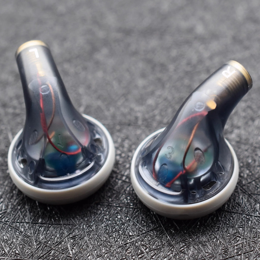 FENGRU BP32 Diy 130 ohm Beryllium Film Driver/300 ohm Carbon Nanotube Film High Impedance Flat Head Earbuds Heavy Bass Earphones