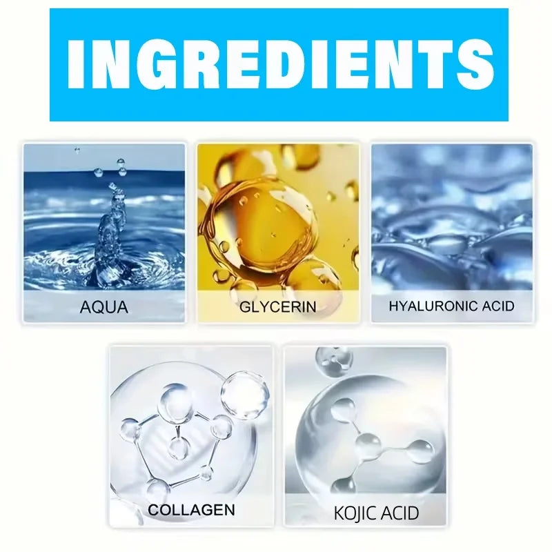 Kojic Acid Face Cream, Niacinamide Whole-Body Brightening Moisturizer, Rich in Arbutin, Hyaluronic Acid, and Kojic Acid; Can Be Used on Various Parts of the Face and Body, Including Underarms, Knees, Neck, and Hands, to Brigh